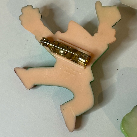 St. Patrick’s Day Shamrock Lucky Jewelry Lot vintage pins, earrings, scarf - Picture 6 of 9